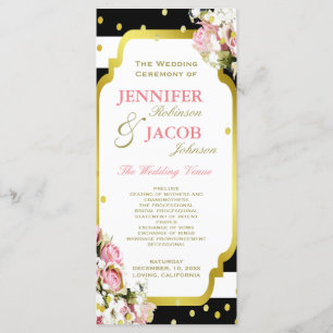 Rayures du programme   de mariage, roses,