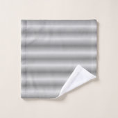 Rayures élégantes argent et gris (Gant de toilette)
