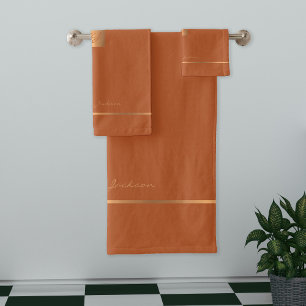 Rayures élégantes et modernes de couleur orange br