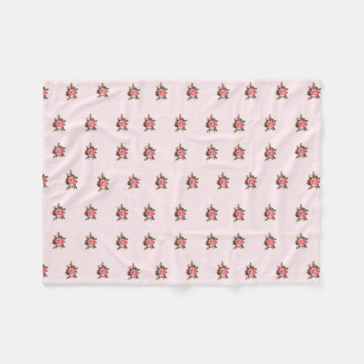 Rayures et couverture roses d'ouatine de roses (Devant (Horizontal))