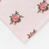 Rayures et couverture roses d'ouatine de roses (Coin)