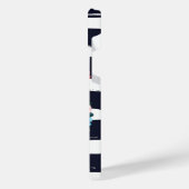 Rayures Et Monogramme De Cadre Floral (Côté gauche)