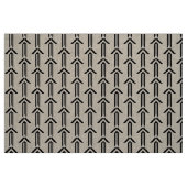 Rayures et tissu noirs géométriques de chevrons (Fat Quarter)