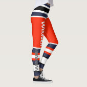 Rayures Funky Lignes Gagnant Leggings Puissance (Droite)
