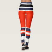 Rayures Funky Lignes Gagnant Leggings Puissance (Dos)