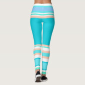 Rayures Funky Lignes Gagnant Power Leggings (Dos)