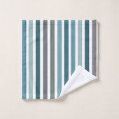 Rayures Gris Bleu (Gant de toilette)