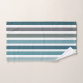 Rayures Gris Bleu (Serviette à main)
