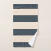 Rayures Gris Charbon (Serviette à main)