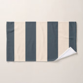 Rayures Gris Charbon (Serviette à main)