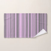 Rayures Gris Violet (Serviette à main)