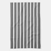 Rayures grises et noires sur des torchons de cuisi (Vertical)