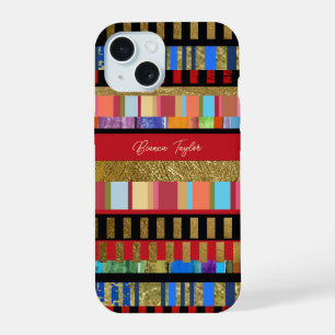 Rayures horizontales colorées girly moderne