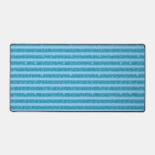 Rayures horizontales de style paillettes bleu océa (Recto)