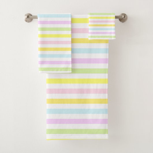 Rayures horizontales en couleurs pastel clair (En situation)