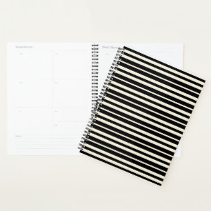 Rayures horizontales minimalistes noir et blanc