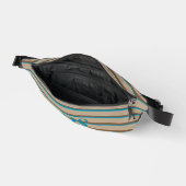 Rayures horizontales modernes Monogramme Voyage (Ouvrir)
