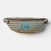 Rayures horizontales modernes Monogramme Voyage (Poser)
