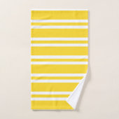 Rayures Jaune et Blanche (Serviette à main)