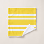Rayures Jaune et Blanche (Gant de toilette)