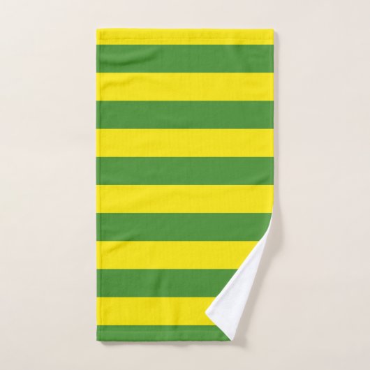 Rayures jaune et verte (Serviette à main)