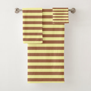 Rayures jaune pâle et Brown