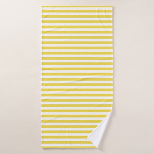 Rayures jaunes (Serviette de bain)