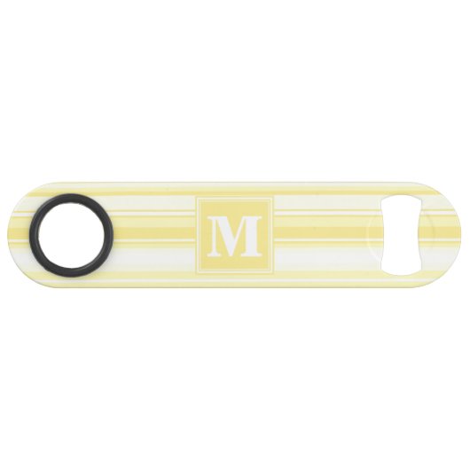 Rayures jaunes citron Monogram (Devant (Horizontal))