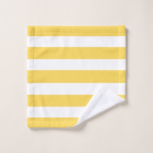 Rayures jaunes de chaise longue (Gant de toilette)