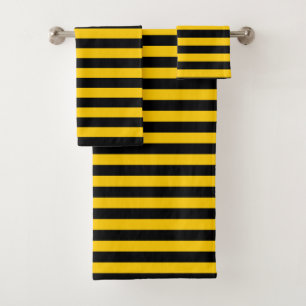 Rayures jaunes et noires d'abeille douce