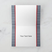 rayures marines, ancre, Merci mariage nautique (Intérieur)