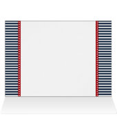 rayures marines, numéro de table du mariage nautiq (Intérieur Horizontal (haut))