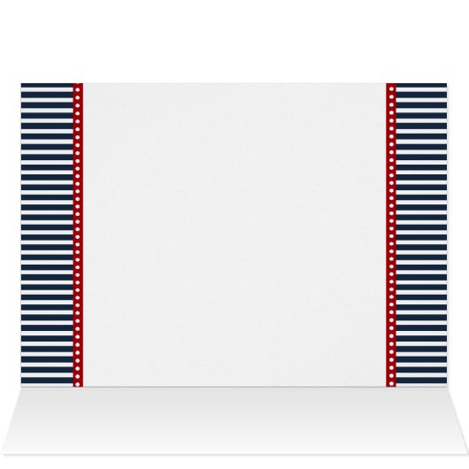 rayures marines, numéro de table du mariage nautiq (Intérieur Horizontal (haut))