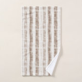 Rayures Marron Rustique Sicile (Serviette à main)