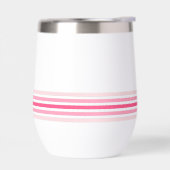 Rayures minimalistes monogrammées rétro (Gauche)