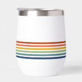 Rayures minimalistes monogrammées rétro (Droite)