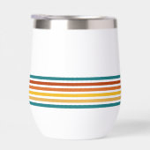 Rayures minimalistes monogrammées rétro (Droite)