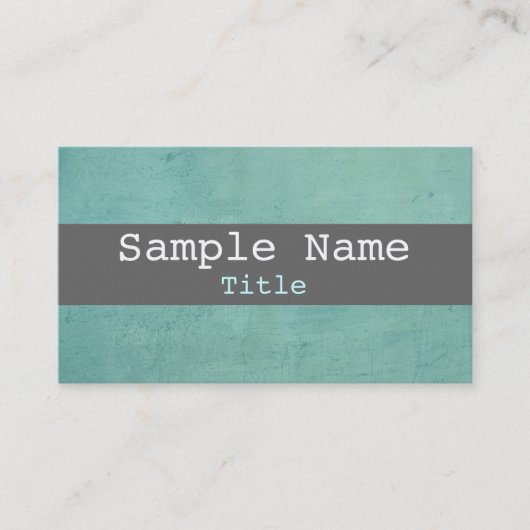 rayures modèle carte de visite turquoise et gris (Devant)