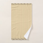 Rayures Modernes Or Abricot (Serviette à main)