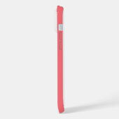 Rayures Monogrammées Corail et Blanc (Côté gauche)