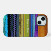 Rayures multicolores personnalisées  (Verso Horizontal)