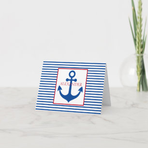 Rayures Nautiques et Ancre Personnalisées Prépa