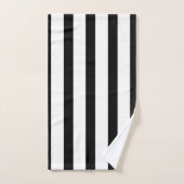 Rayures noires (Serviette à main)