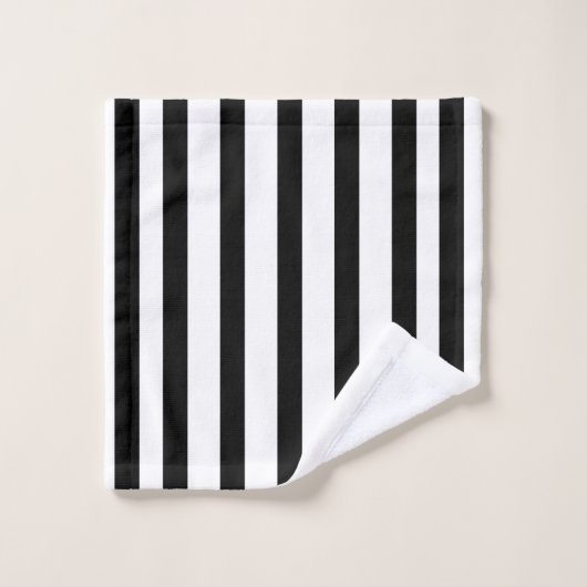 Rayures noires (Gant de toilette)