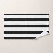 Rayures noires (Serviette à main)