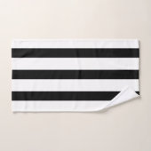 Rayures noires et blanches (Serviette à main)