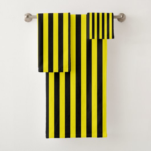 Rayures noires et jaunes verticales (En situation)