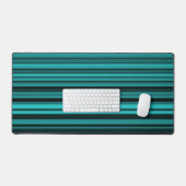 Rayures noires et sarcelle (Clavier et souris)