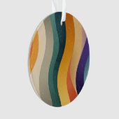 Rayures ondulées rétro, motif abstrait (devant)