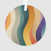 Rayures ondulées rétro, motif abstrait (dos)